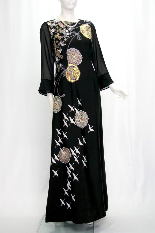 KIMONO文珠庵の留袖地を使用した留袖ドレス 結婚式のお母様、ご親族