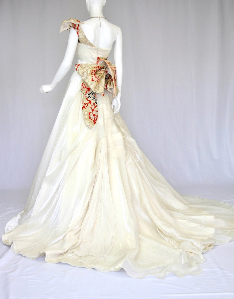 【取引完了】ウエディングドレス　一度着用　アンティーク　定価約100万 取引完了】ウエディングドレス 一度着用 アンティーク 定価約100万